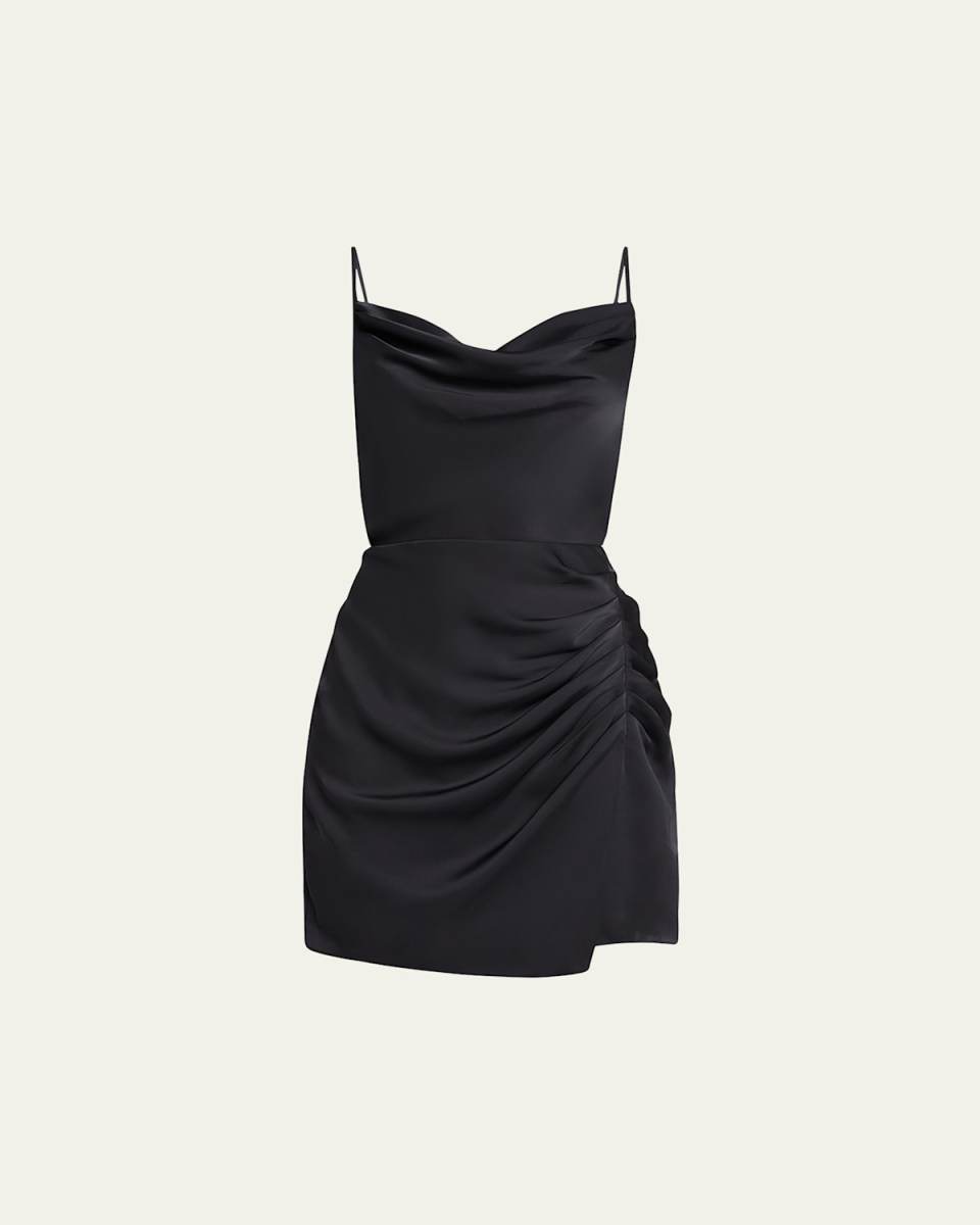 Mariela Cowl-Neck Mini Dress